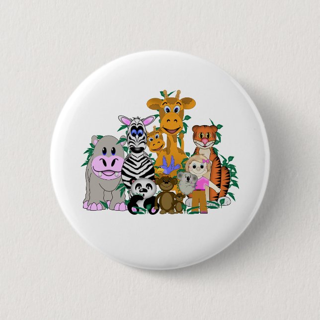 ZOO Girl Button (Vorderseite)