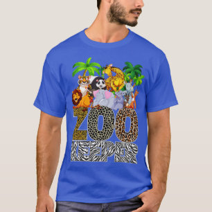 Zoo Keeper afrikanische Tiere Leopard Print Zebra  T-Shirt