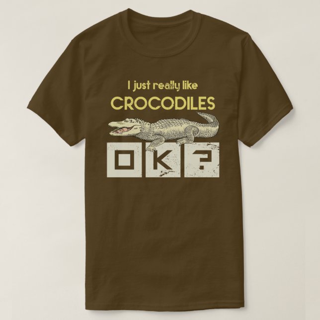 Zoo Keeper Gift African Reptiles Crocodile T-Shirt (Design vorne)