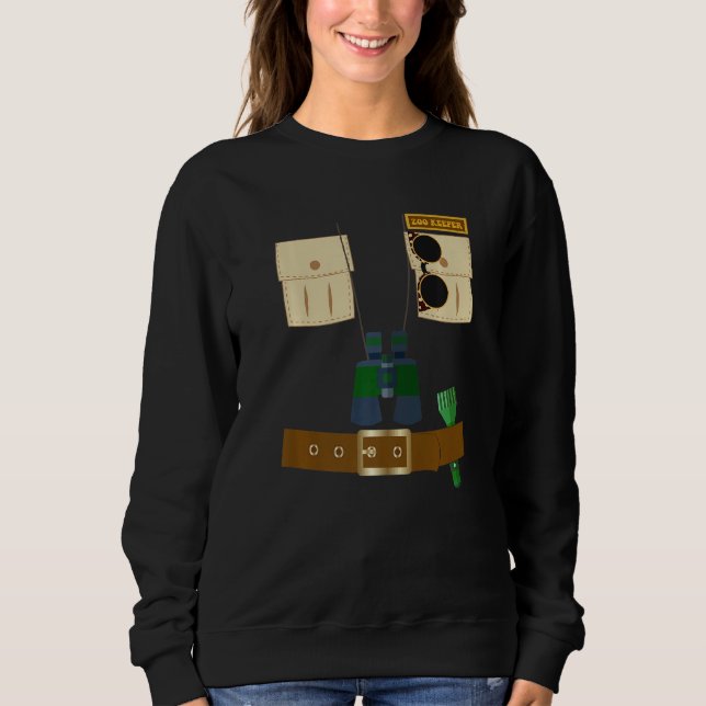 Zoo Keeper Halloween Costume Jungle Safari Zookeep Sweatshirt (Vorderseite)