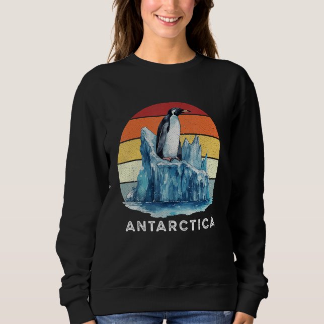 Zoo Keeper Penguins Retro Antarctica Vintage Pengu Sweatshirt (Vorderseite)