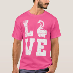 Zoo Keeper Skunk Animal Valentinstag Skunk T-Shirt