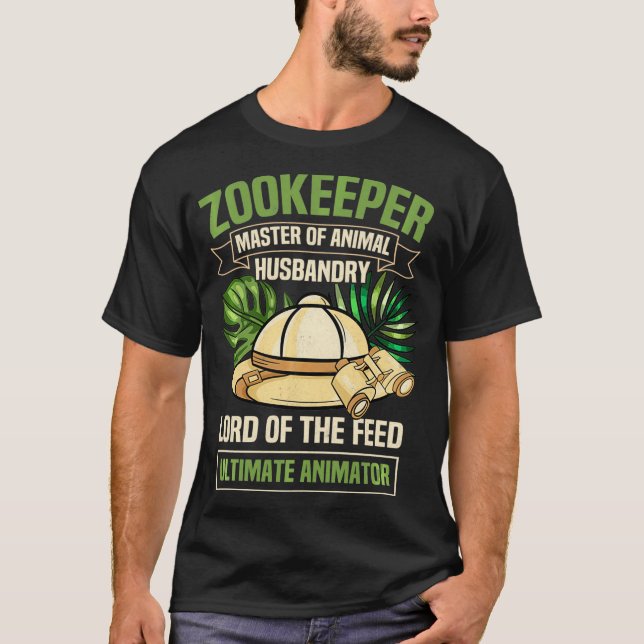 Zoo Keeper Zookeeper Tierhalter Zoologe Student T-Shirt (Vorderseite)