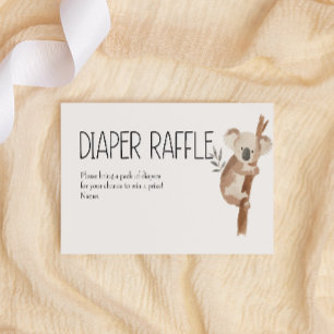 Zoo-Kinderstube Tiere Baby-Party Windel-Raffle Mitteilungskarte