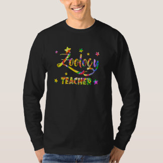 Zoo-Lehrer Tie Dye Zurück zur Schule Würdigung T-Shirt
