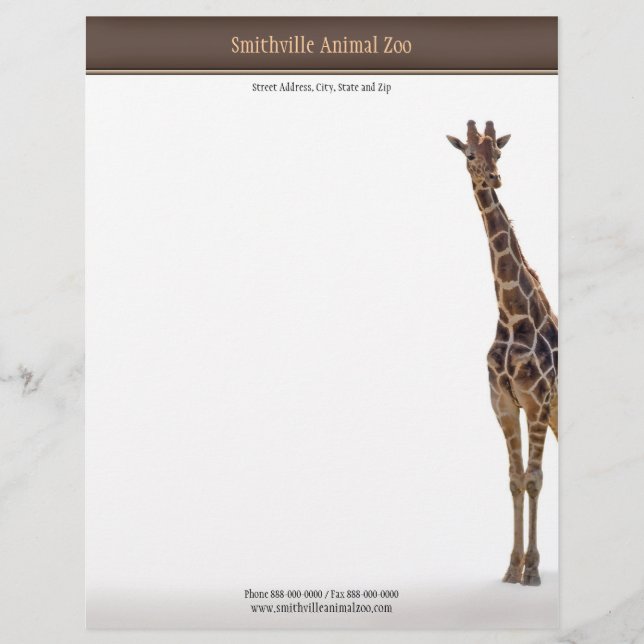 Zoo Letterhead Briefbogen (Vorderseite)
