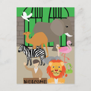 Zoo Postkarte