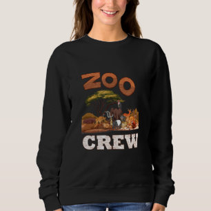 Zoo Safari Crew Squad Tierteam Zoologe Keeper Sweatshirt