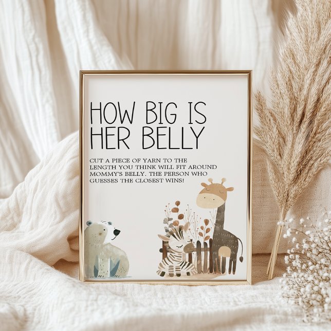 Zoo Safari Kinderzimmer Animals Baby Showspiel Poster (Von Creator hochgeladen)