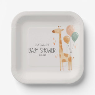 Zoo-Safari-Kinderzimmer-Tiere Baby-Party Pappteller