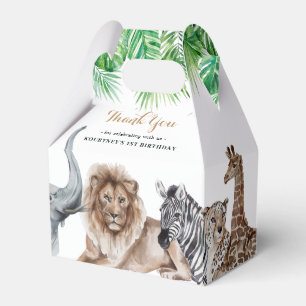Zoo Safari Tiere Danke Geschenkschachtel