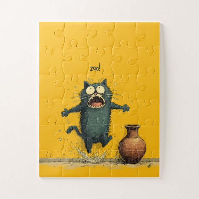 ZOO! Scared Cat Splash - Funny Puzzle (Vertikal)