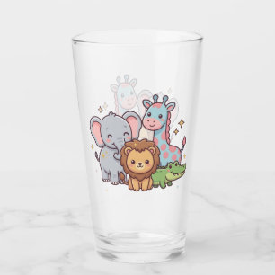 Zoo Süß Tier Kawaii Kind Spaß Wilde Safari Reise Glas