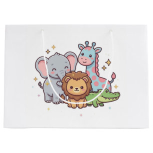 Zoo Süß Tier Kawaii Kinder Wild Safari Spaß Große Geschenktüte