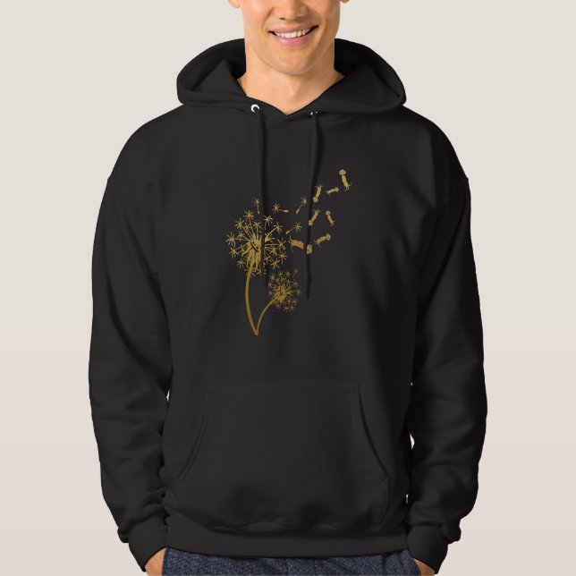 Zoo-Tier Afrika-Safari Erdmännchen   Löwenzahn Erd Hoodie (Vorderseite)