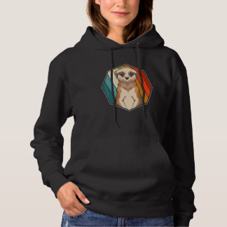 Zoo-Tier Erdmännchen Afrika Safari Retro Erdmännch Hoodie