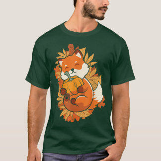 Zoo Tier für Herbst sinkende Blätter Waldtier T-Shirt