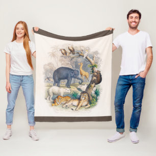 Zoo, Tier, niedlich, Tiere, Natur, Wildtiere Fleecedecke