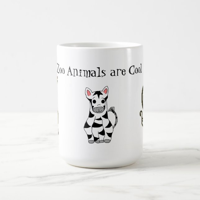 Zoo-Tiere sind cool Kaffeetasse (Mittel)