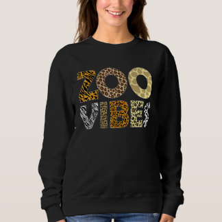 Zoo Vibes Leopard Tierdruck Safari Wildtiere Ani Sweatshirt