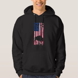 Zoo Wildlife Animal Zookeeper USA Flag American B Hoodie