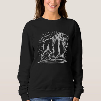 Zoo-Wildtier-Tier  Zoowärter Büffel Bison Vertrieb Sweatshirt