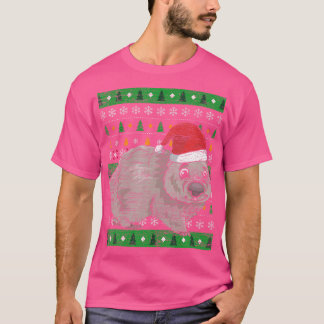 Zookeeper Australia Animal Ugg Christmas Wombat T-Shirt