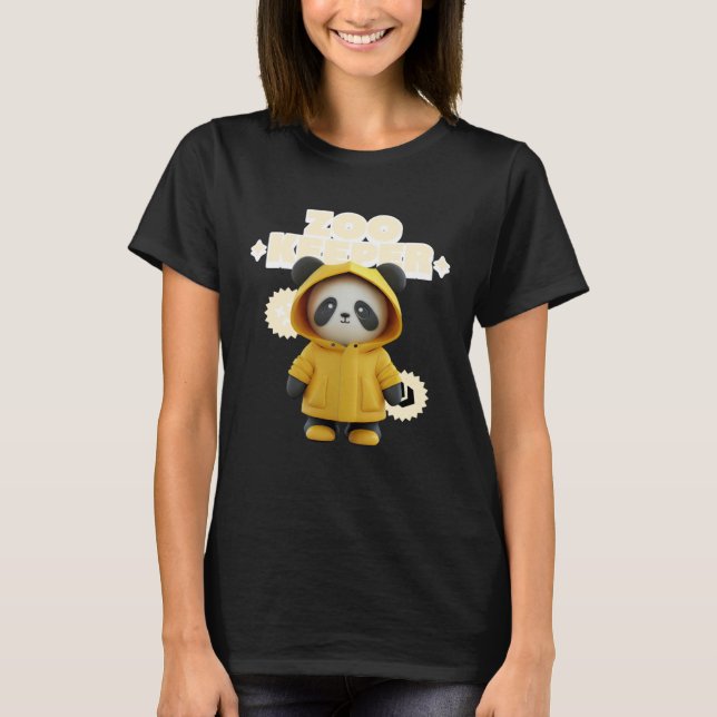 Zookeeper Costume Panda African Animals Woman Men  T-Shirt (Vorderseite)