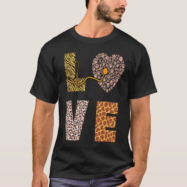 Zookeeper, eine Safari im Wildtierbereich und Tier T-Shirt (Vorderseite)