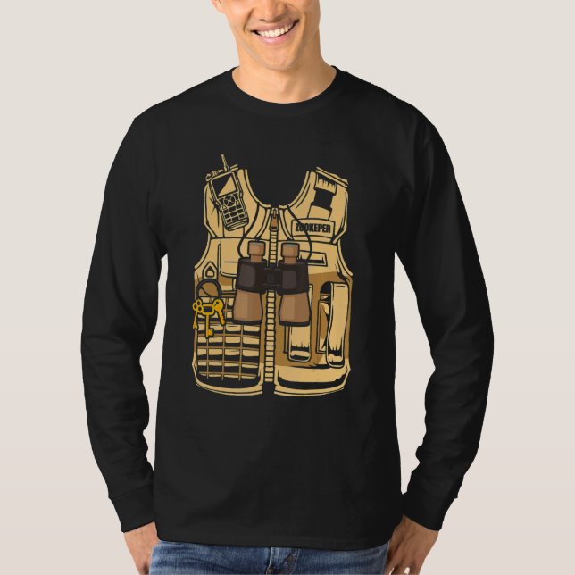 Zookeeper Halloween Costume Jungle Safari Wildlife T-Shirt (Vorderseite)