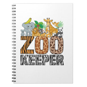 Zookeeper Kostüm Zebra Wild Print African Animal A Notizblock