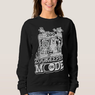 Zookeeper-Modus für den Tierhalter in der Tierzuch Sweatshirt