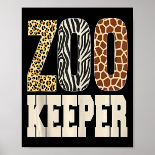 Zookeeper Tierpark Zoo Wildlife Lover Safari Poster