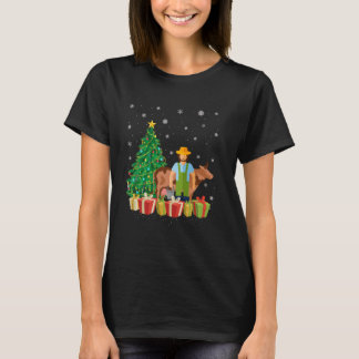Zookeeper Xmas Tree Lighting Weihnachtsmannmütze Z T-Shirt