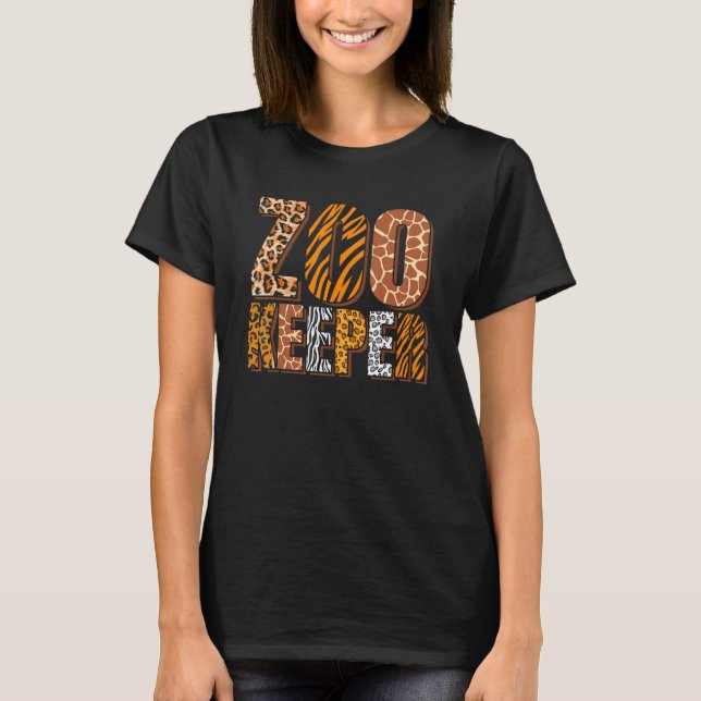 Zookeeper Zoo Keeper Zoologe T-Shirt (Vorderseite)