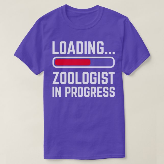 Zoologe in Progress laden T-Shirt (Design vorne)