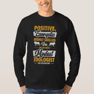 Zoologe Tierpflege Wildtiere Zoologie Zooangestell T-Shirt