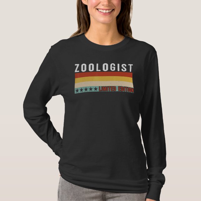 Zoologist Job Title Profession Worker Appreciation T-Shirt (Vorderseite)