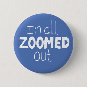Zoom badge Social Internet zoomed out pin Button