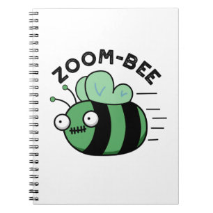 Zoom-bee Funny Halloween Zombie Bee Pun Notizblock
