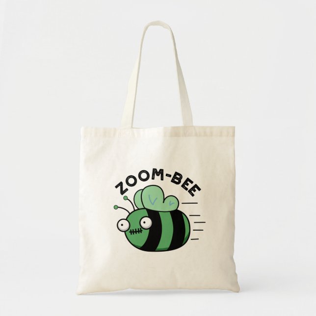 Zoom-bee Funny Halloween Zombie Bee Pun Tragetasche (Vorne)