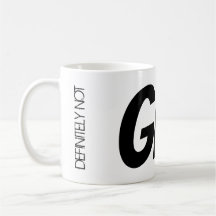 Zoom Begegnung Tee Tasse "definitiv nicht GIN!"