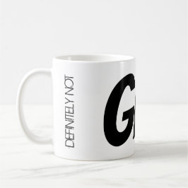 Zoom Begegnung Tee Tasse "definitiv nicht GIN!"