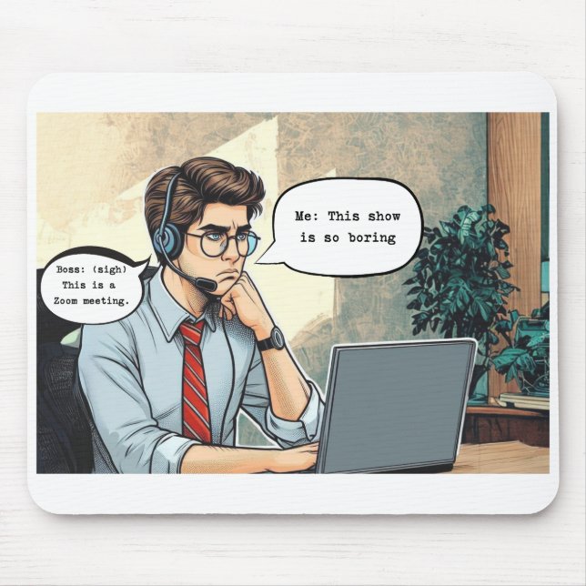 'Zoom Gloom' Maus-Pad Mousepad (Vorne)