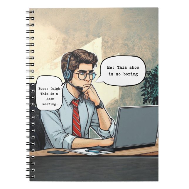 'Zoom Gloom-Notebook' Notizblock (Vorderseite)