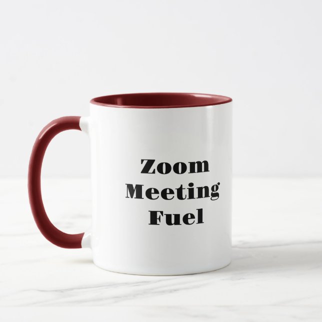 Zoom Meeting Fuze zwei Töne Kaffee Tasse (Links)