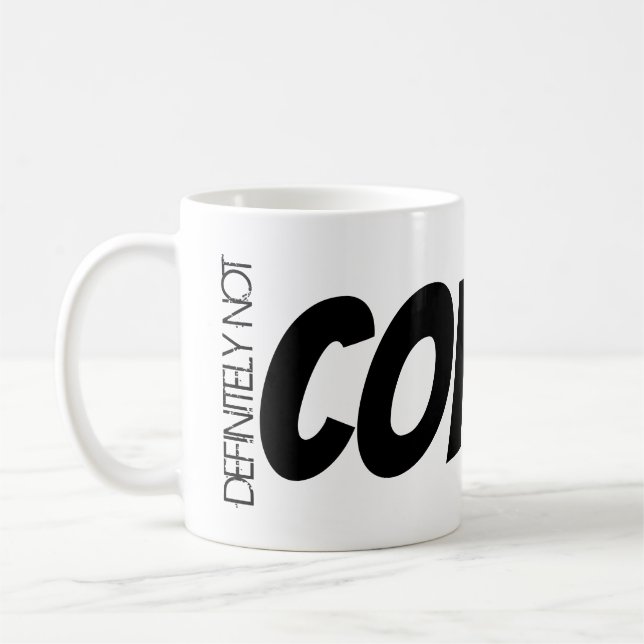 Zoom Meeting Tea Mug "Certainement pas du CAFÉ!" (Gauche)
