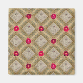 Zoomed Frucht, Wein und Rose Muster Magnet