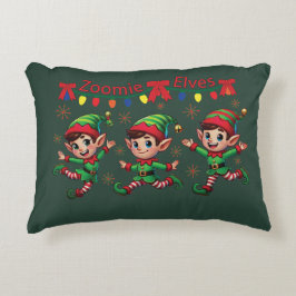 Zoomie Elves Weihnachten Dekokissen