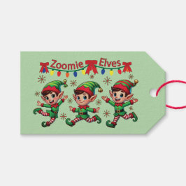 Zoomie Elves Weihnachten Geschenkanhänger